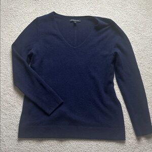 41 Hawthorn Midnight Blue Crew Neck Cashmere Sweater